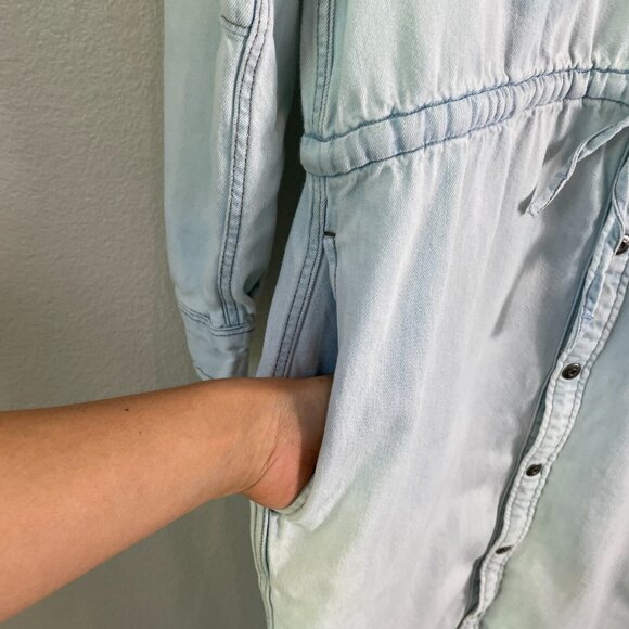 G-STAR RAW Womens Small Modern Arc 3D Shirt Light Wt Luda Denim Dress - Picture 13 of 16